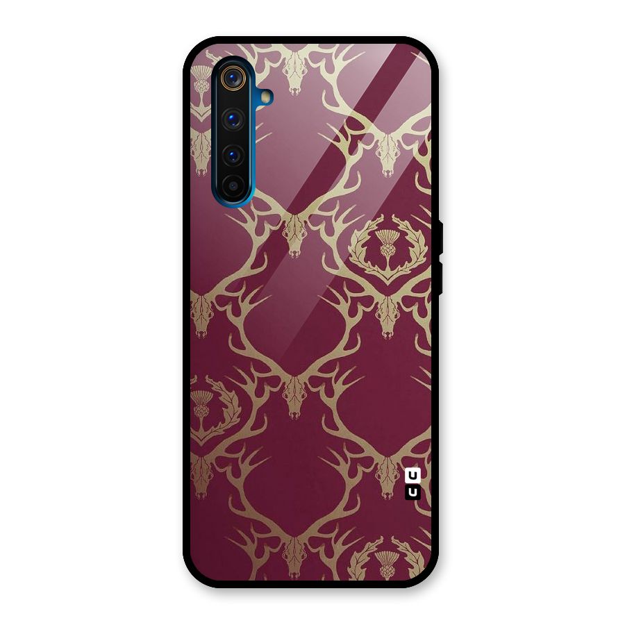 Golden Bull Design Glass Back Case for Realme 6 Pro