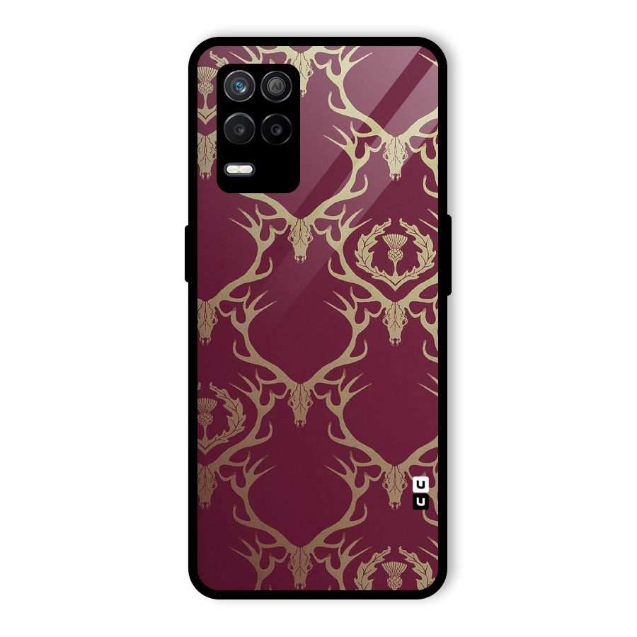 Golden Bull Design Glass Back Case for Realme 9 5G