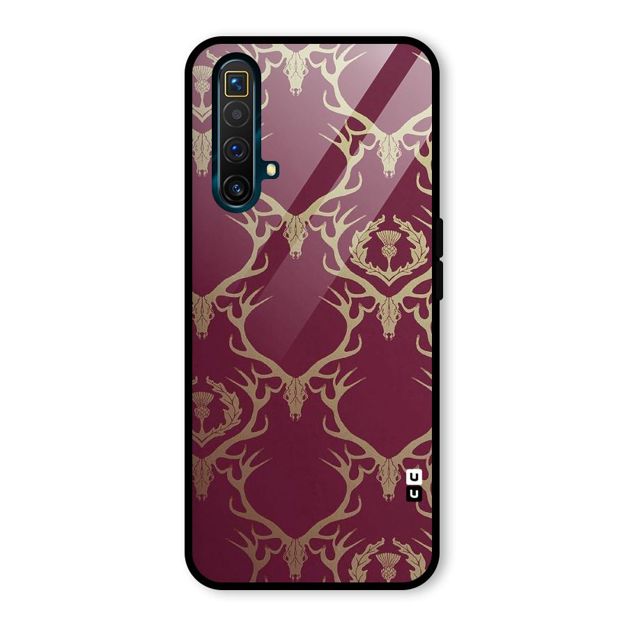 Golden Bull Design Glass Back Case for Realme X3 SuperZoom