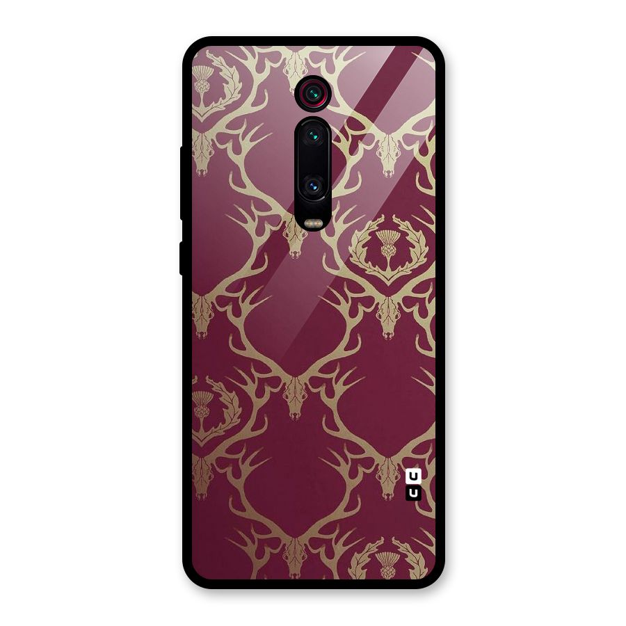 Golden Bull Design Glass Back Case for Redmi K20 Pro