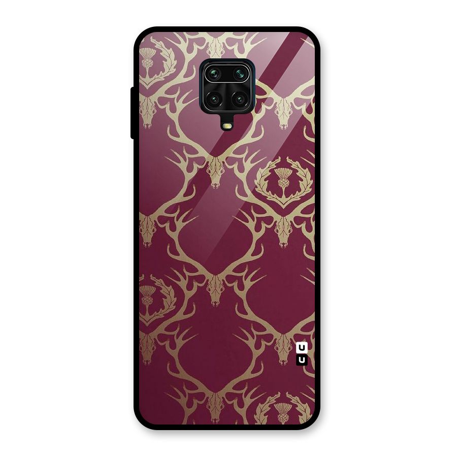 Golden Bull Design Glass Back Case for Redmi Note 10 Lite