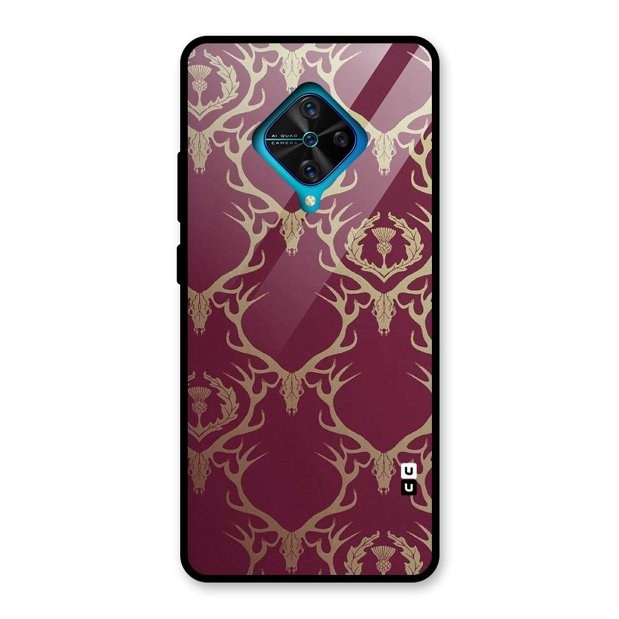 Golden Bull Design Glass Back Case for Vivo S1 Pro