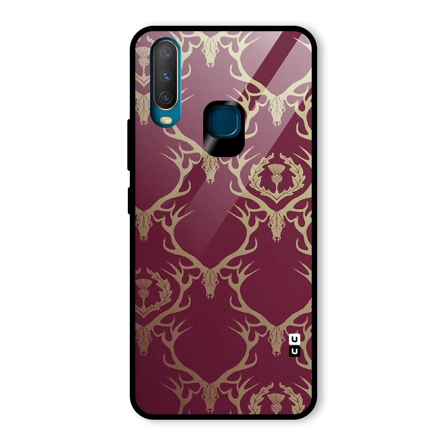 Golden Bull Design Glass Back Case for Vivo U10