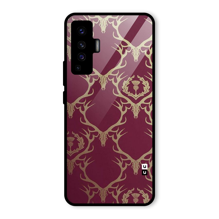 Golden Bull Design Glass Back Case for Vivo X50