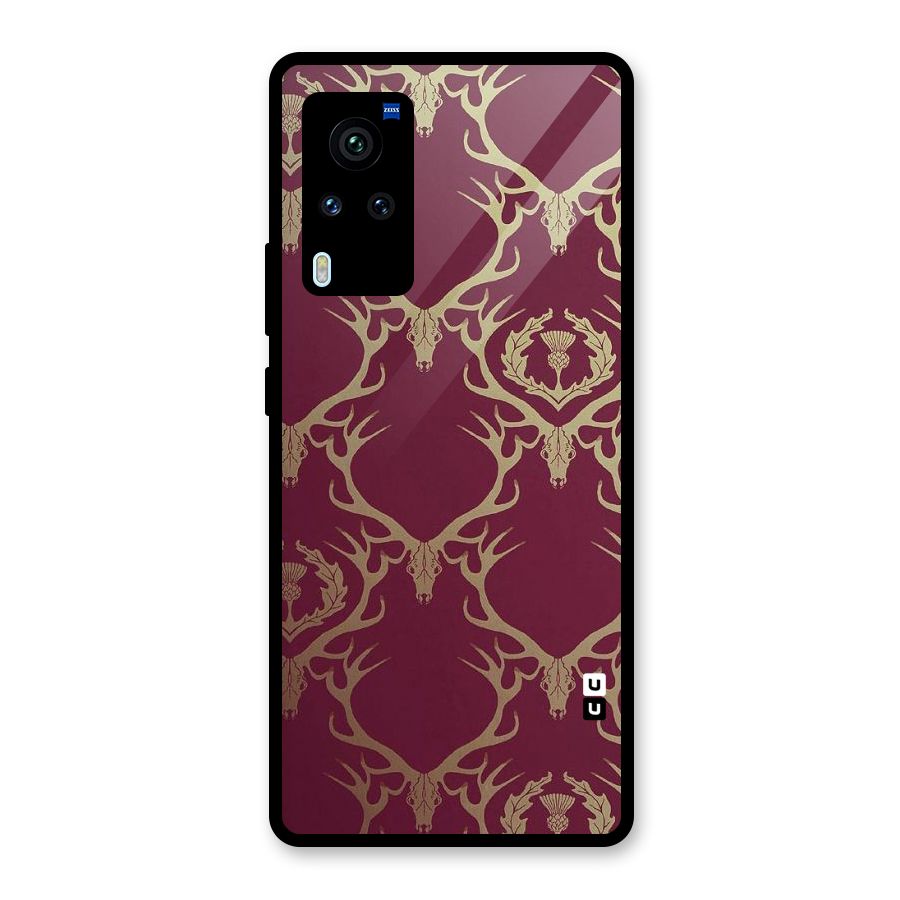 Golden Bull Design Glass Back Case for Vivo X60 Pro