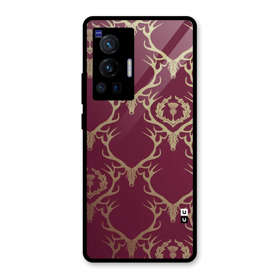 Golden Bull Design Glass Back Case for Vivo X70 Pro