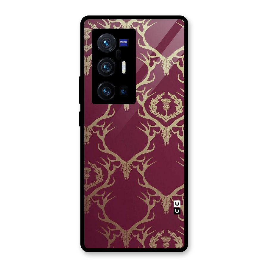 Golden Bull Design Glass Back Case for Vivo X70 Pro Plus