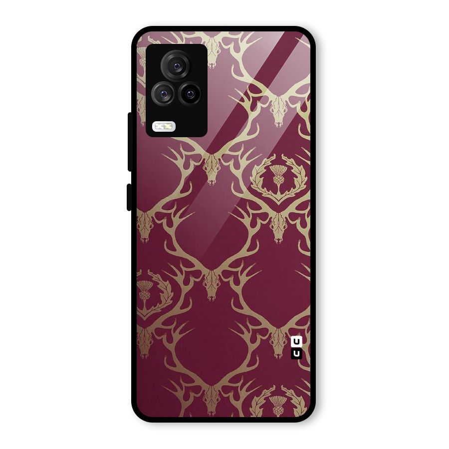 Golden Bull Design Glass Back Case for Vivo iQOO 7 Legend 5G