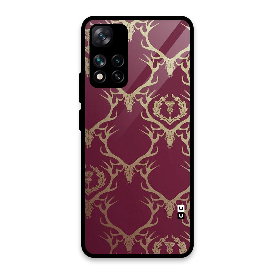 Golden Bull Design Glass Back Case for Xiaomi 11i HyperCharge 5G