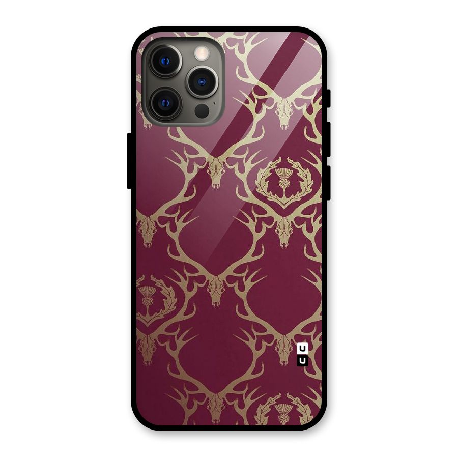 Golden Bull Design Glass Back Case for iPhone 12 Pro Max
