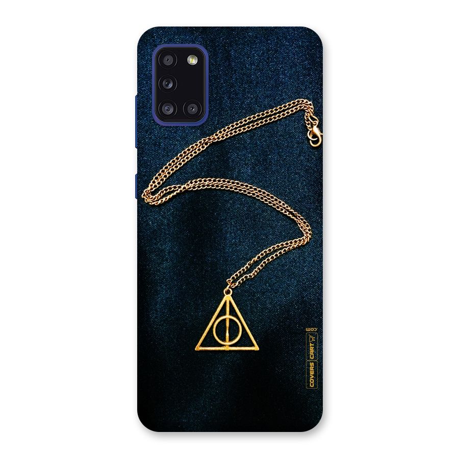 Golden Chain Back Case for Galaxy A31