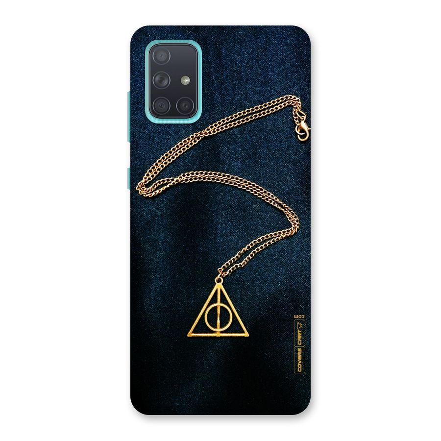 Golden Chain Back Case for Galaxy A71
