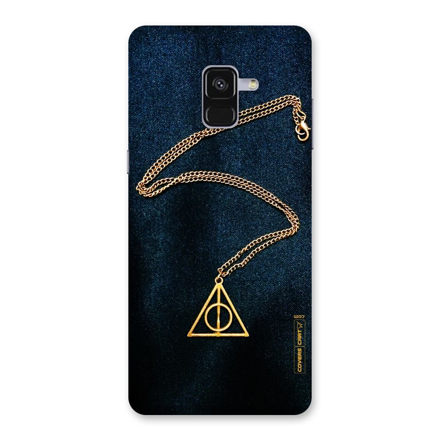 Golden Chain Back Case for Galaxy A8 Plus