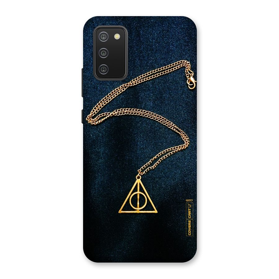 Golden Chain Back Case for Galaxy M02s