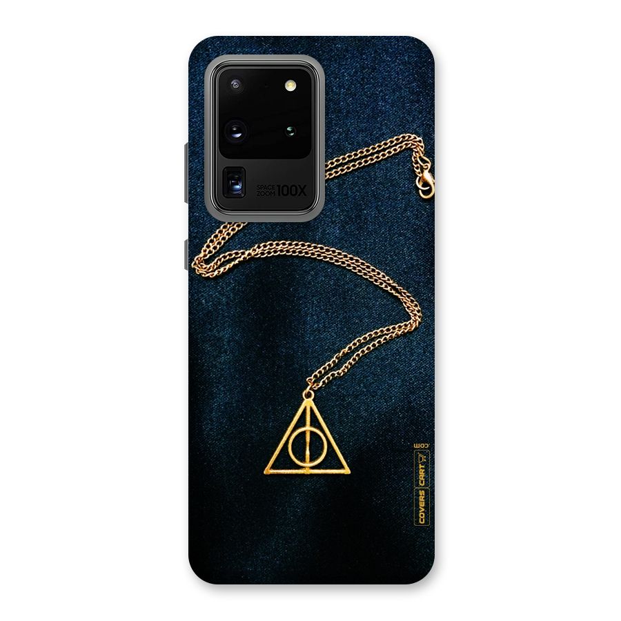 Golden Chain Back Case for Galaxy S20 Ultra
