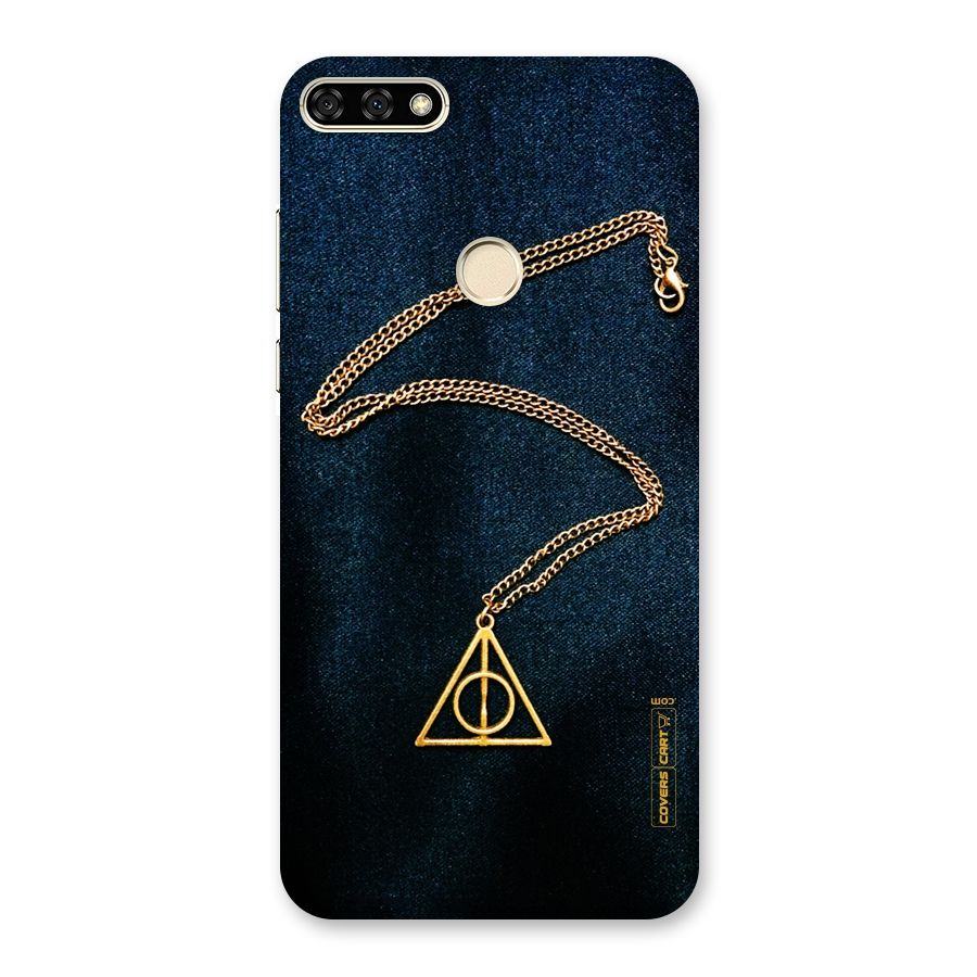Golden Chain Back Case for Honor 7A