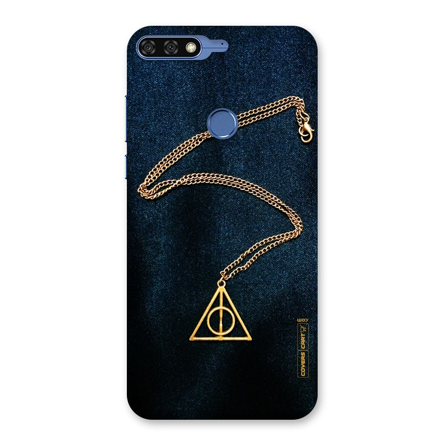 Golden Chain Back Case for Honor 7C