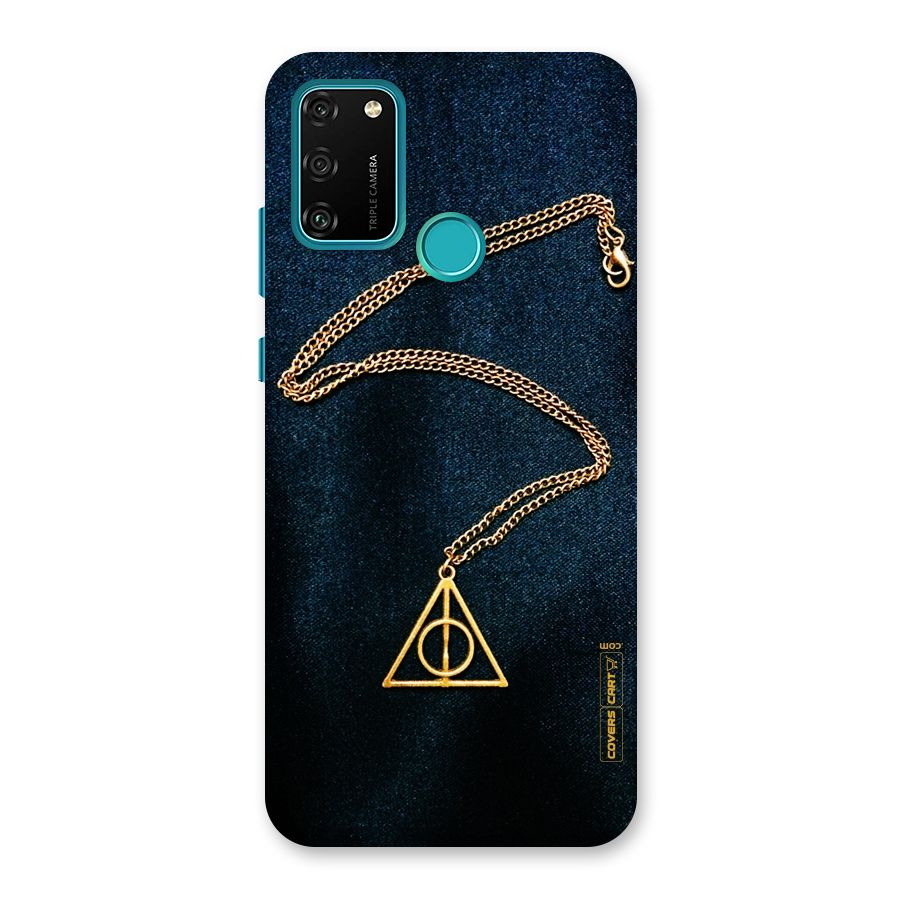 Golden Chain Back Case for Honor 9A