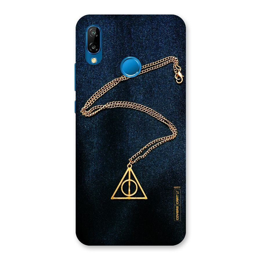 Golden Chain Back Case for Huawei P20 Lite