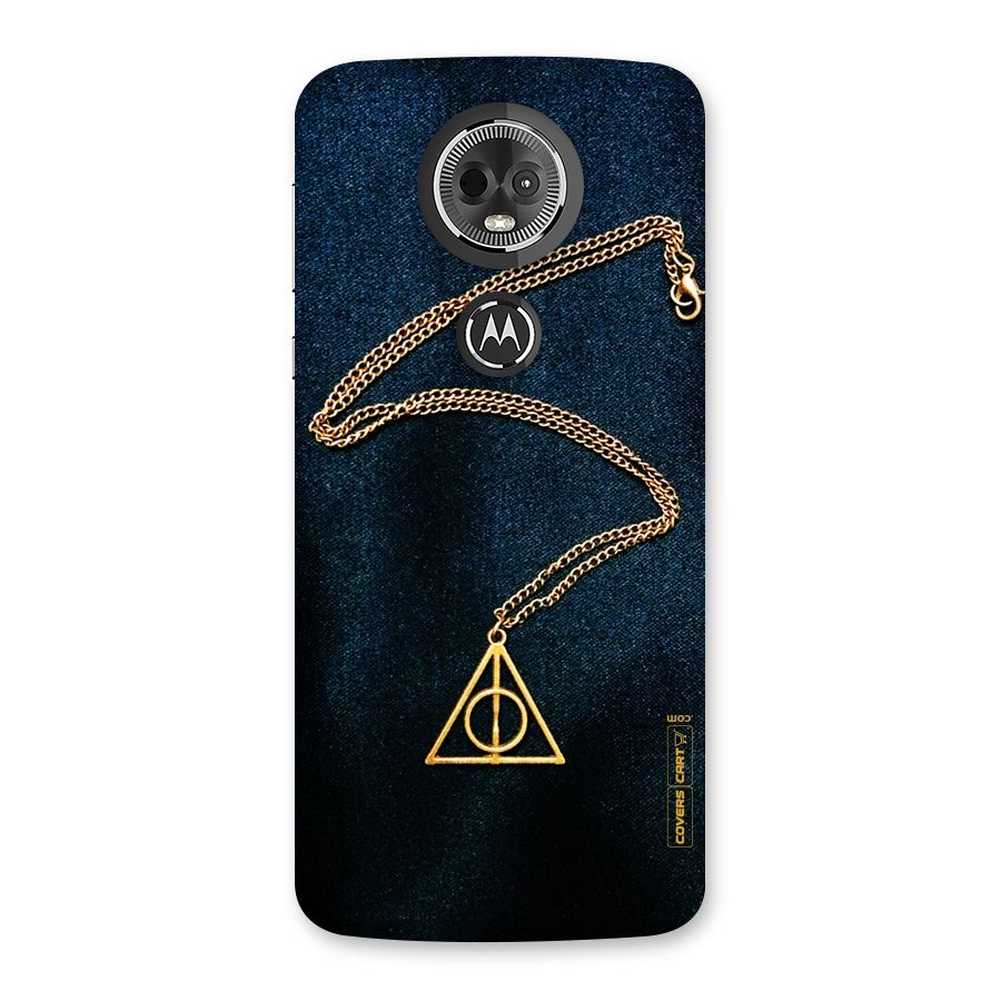 Golden Chain Back Case for Moto E5 Plus