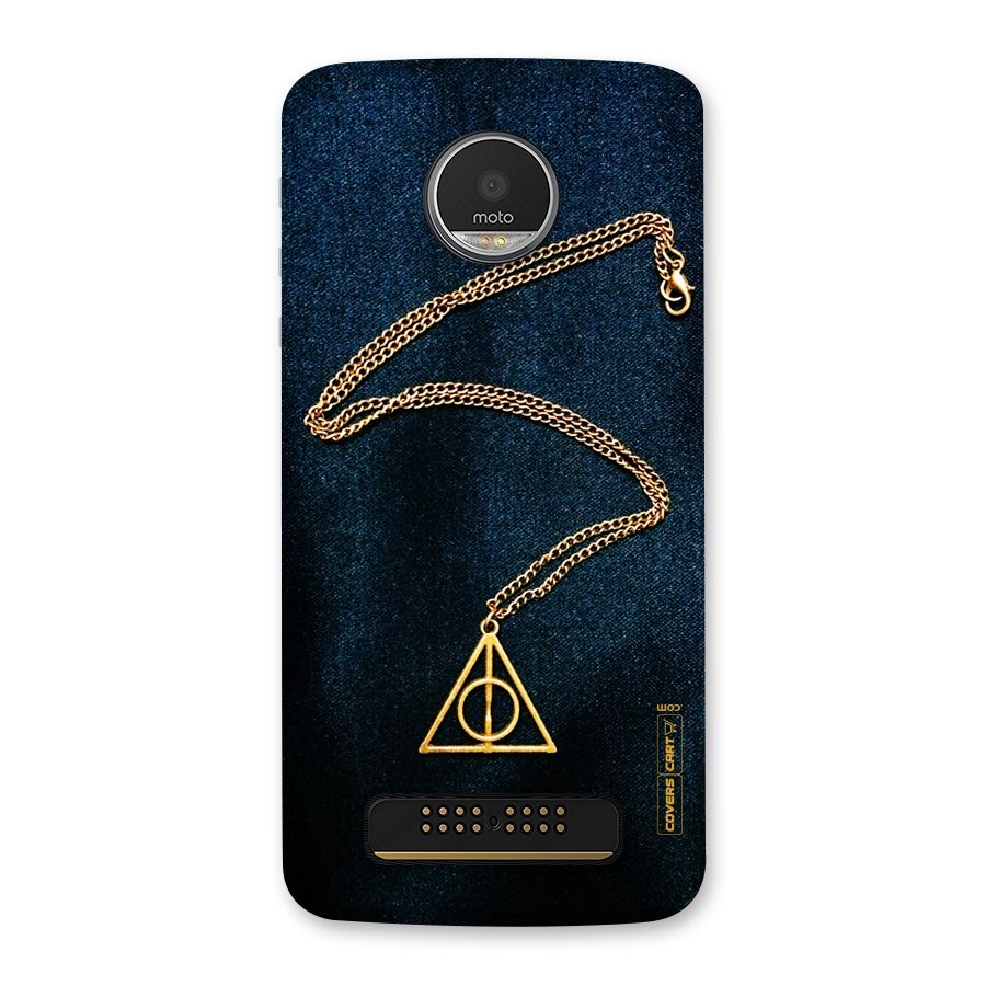 Golden Chain Back Case for Moto Z Play