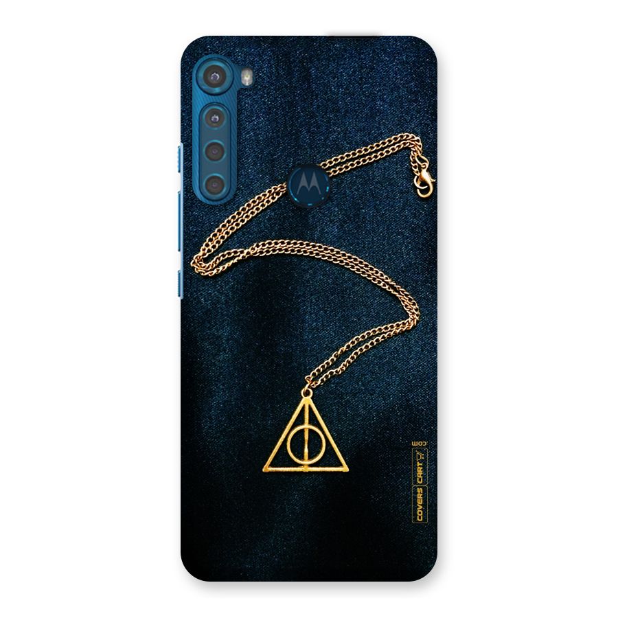 Golden Chain Back Case for Motorola One Fusion Plus