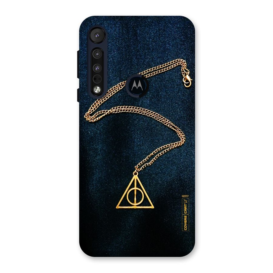 Golden Chain Back Case for Motorola One Macro