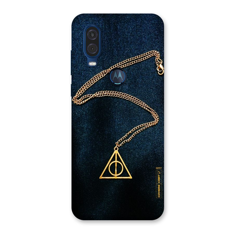 Golden Chain Back Case for Motorola One Vision