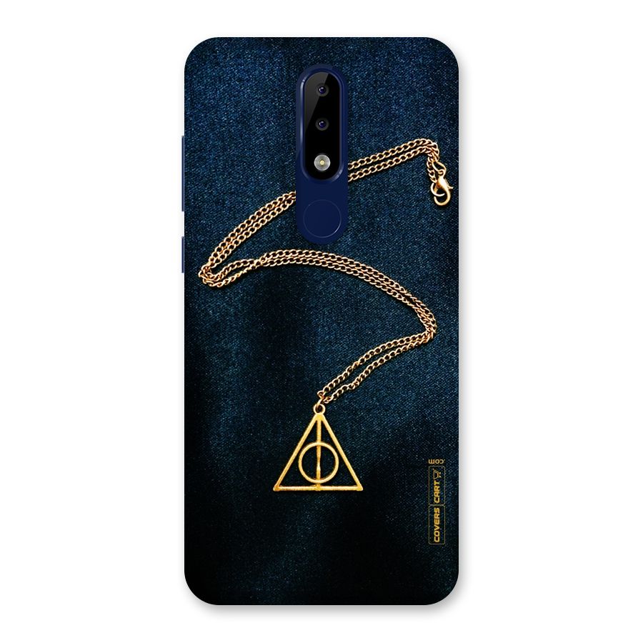 Golden Chain Back Case for Nokia 5.1 Plus