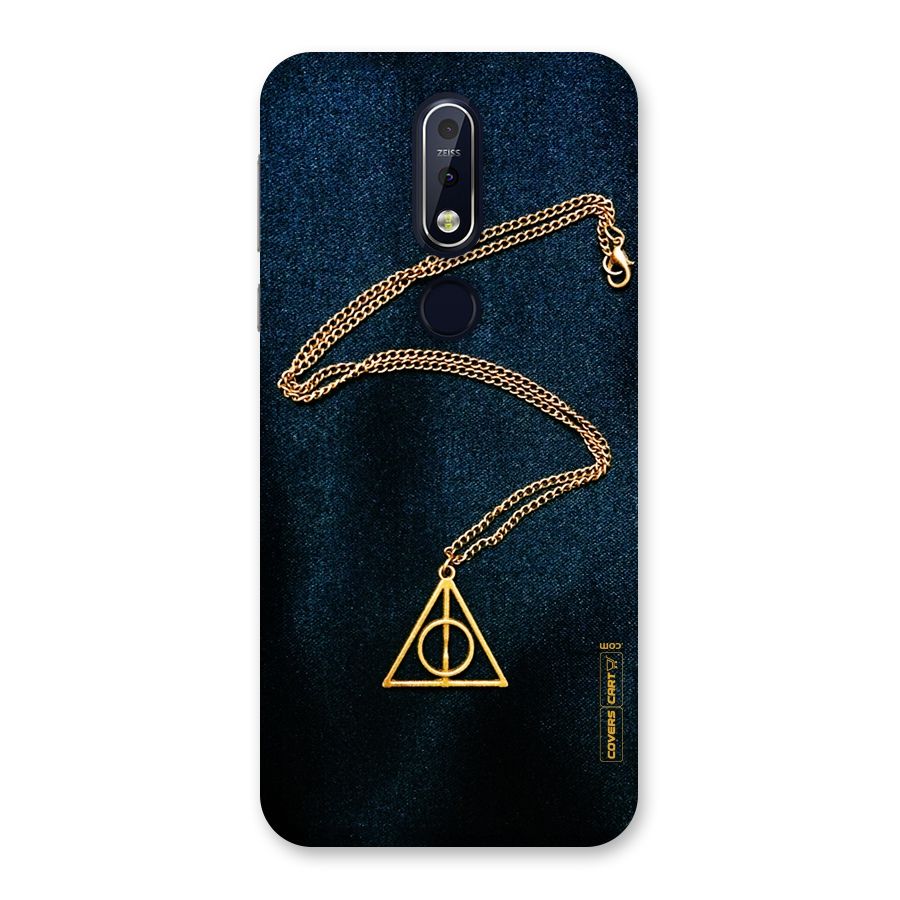Golden Chain Back Case for Nokia 7.1