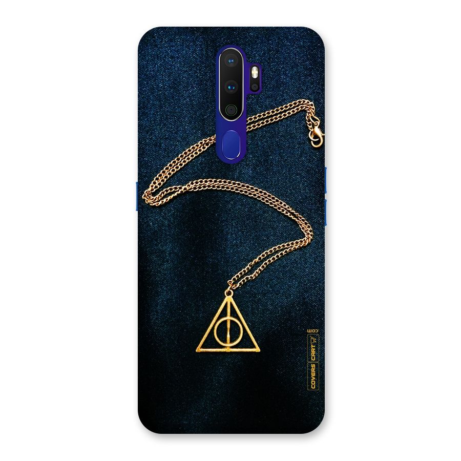 Golden Chain Back Case for Oppo A9 (2020)