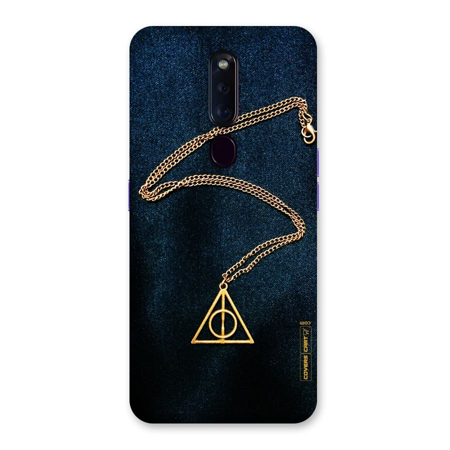 Golden Chain Back Case for Oppo F11 Pro