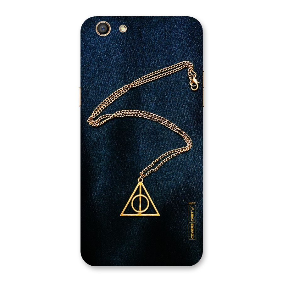 Golden Chain Back Case for Oppo F3