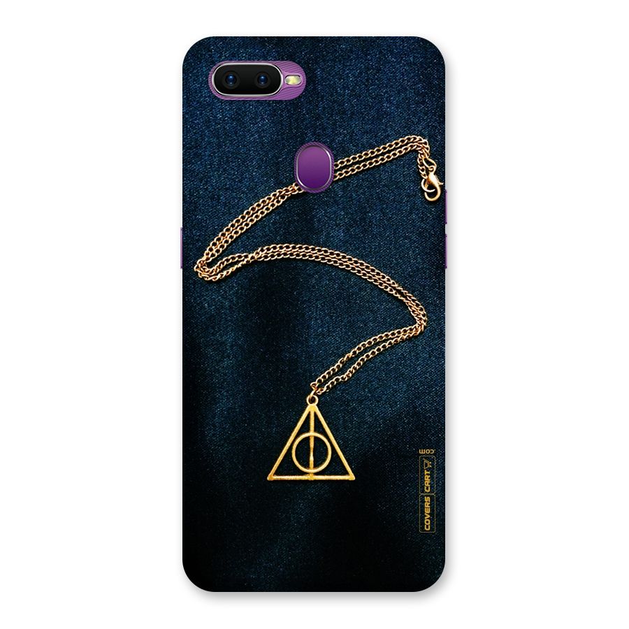 Golden Chain Back Case for Oppo F9