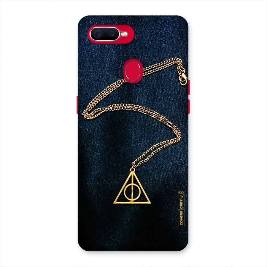 Golden Chain Back Case for Oppo F9 Pro