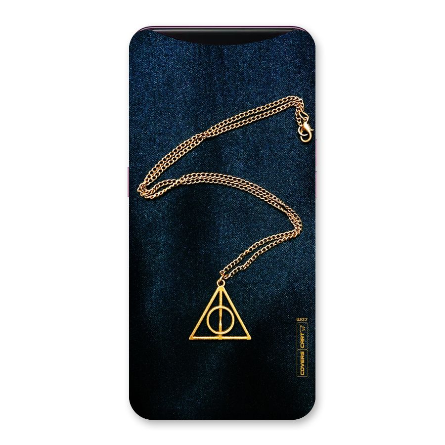Golden Chain Back Case for Oppo Find X