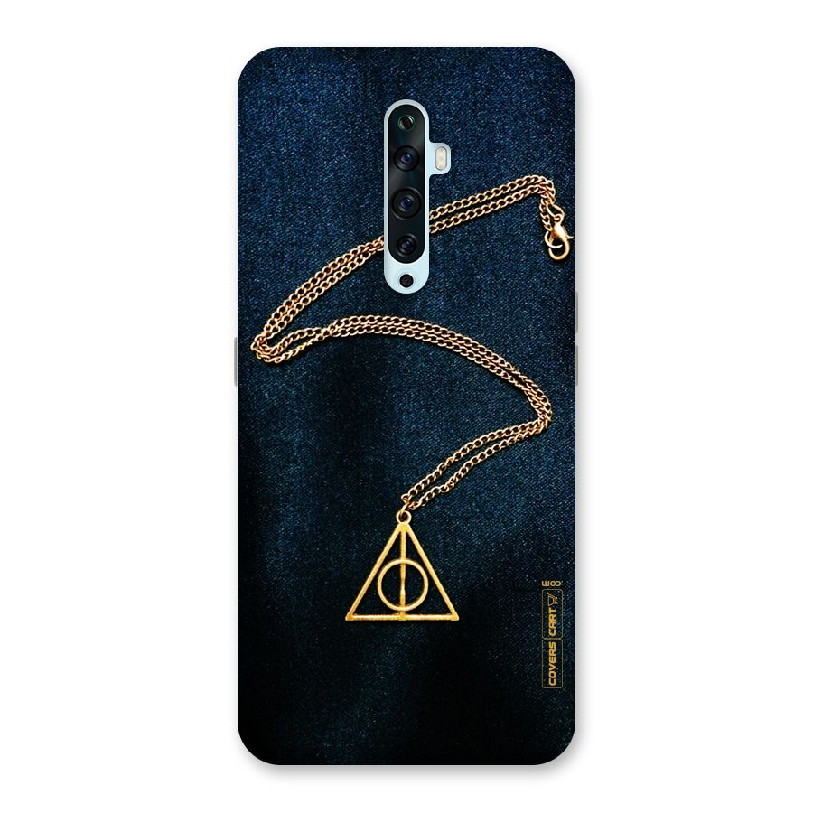 Golden Chain Back Case for Oppo Reno2 F