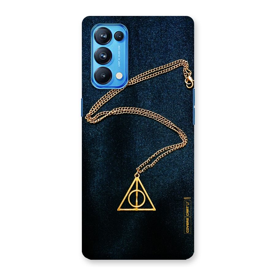 Golden Chain Back Case for Oppo Reno5 Pro 5G