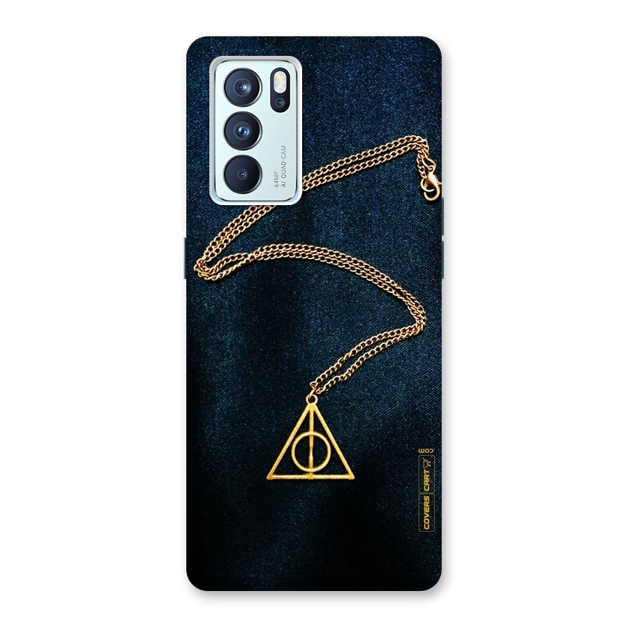 Golden Chain Back Case for Oppo Reno6 Pro 5G