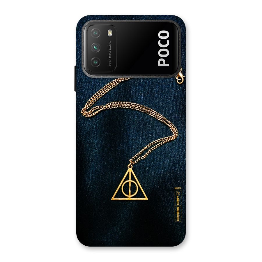 Golden Chain Back Case for Poco M3