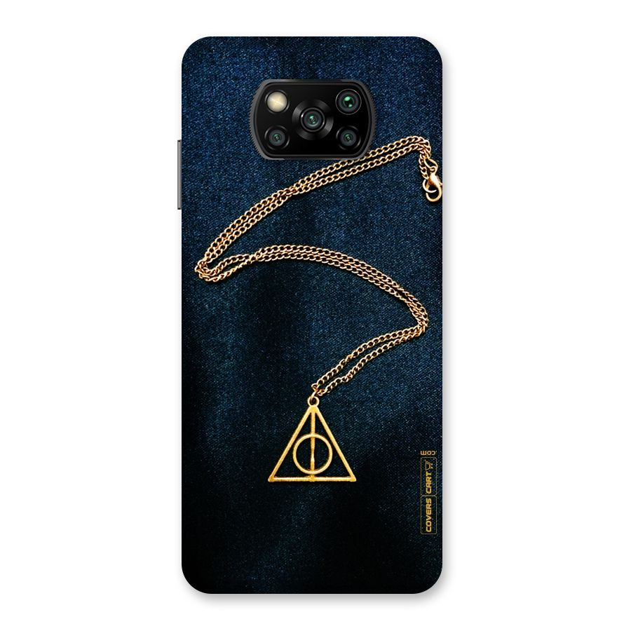 Golden Chain Back Case for Poco X3