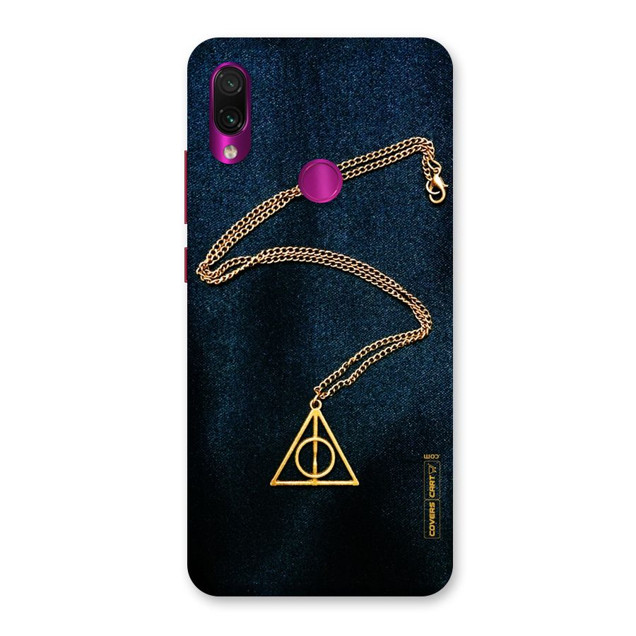 Golden Chain Back Case for Redmi Note 7 Pro
