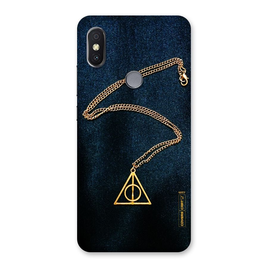 Golden Chain Back Case for Redmi Y2