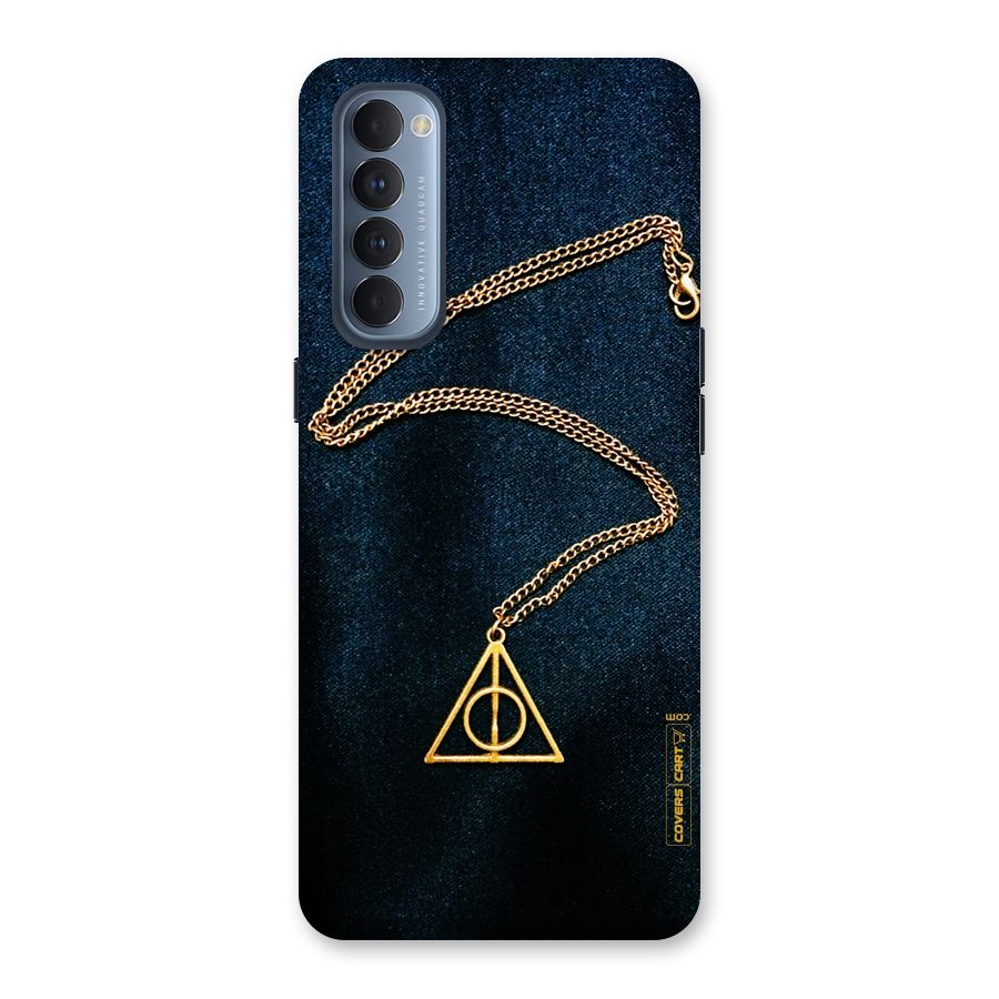 Golden Chain Back Case for Reno4 Pro