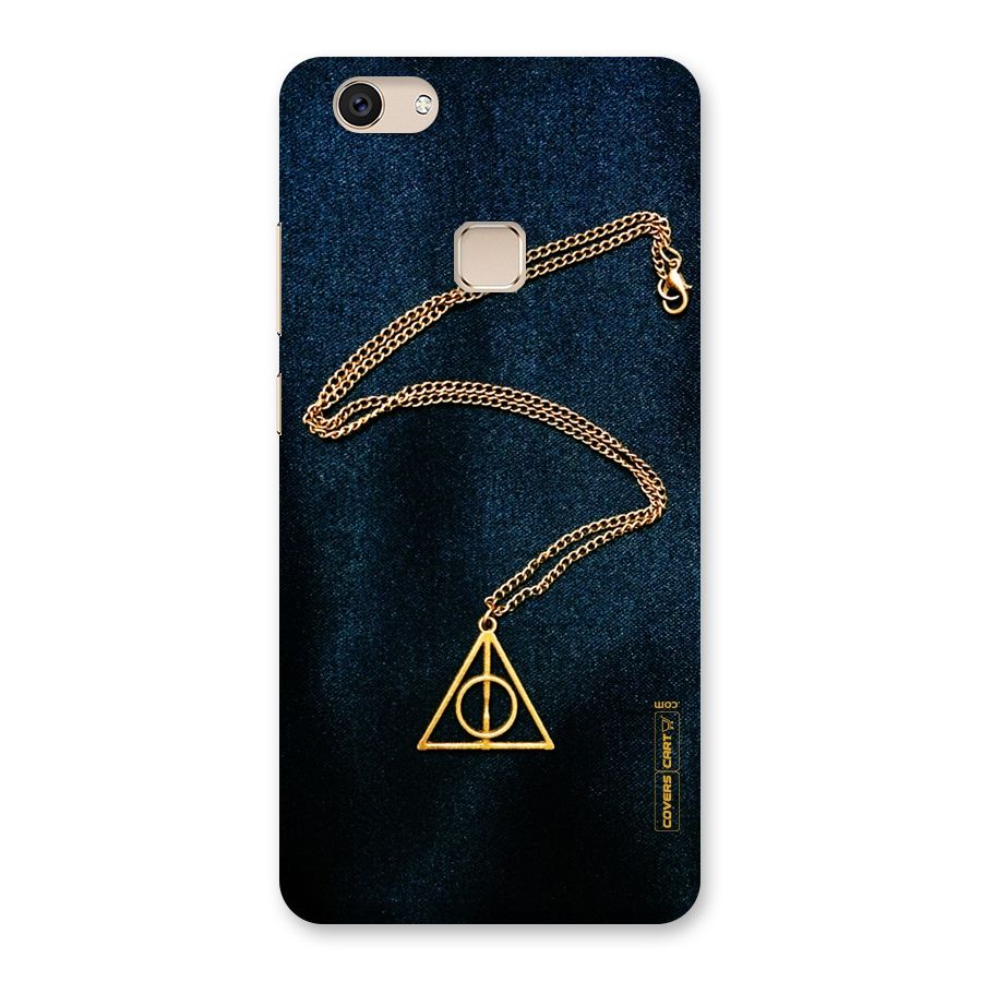 Golden Chain Back Case for Vivo V7