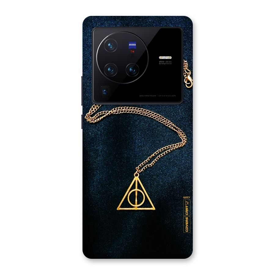 Golden Chain Back Case for Vivo X80 Pro