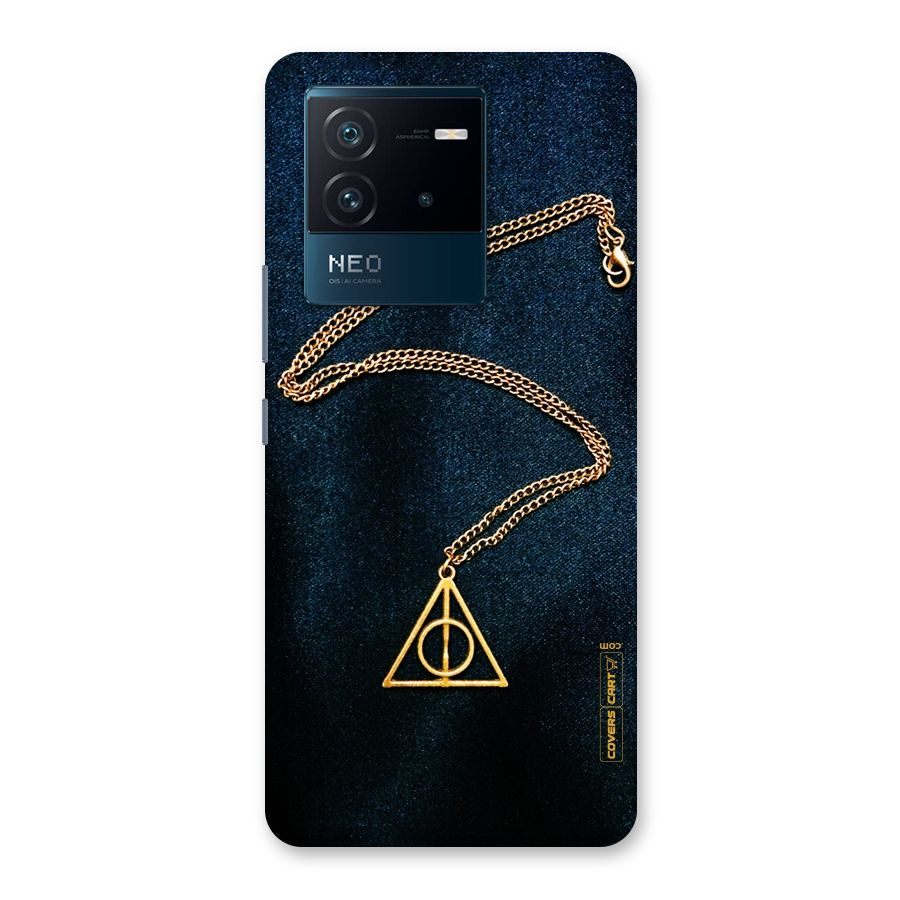 Golden Chain Back Case for Vivo iQOO Neo 6 5G
