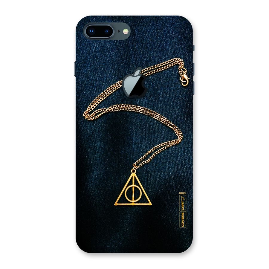 Golden Chain Back Case for iPhone 7 Plus Apple Cut