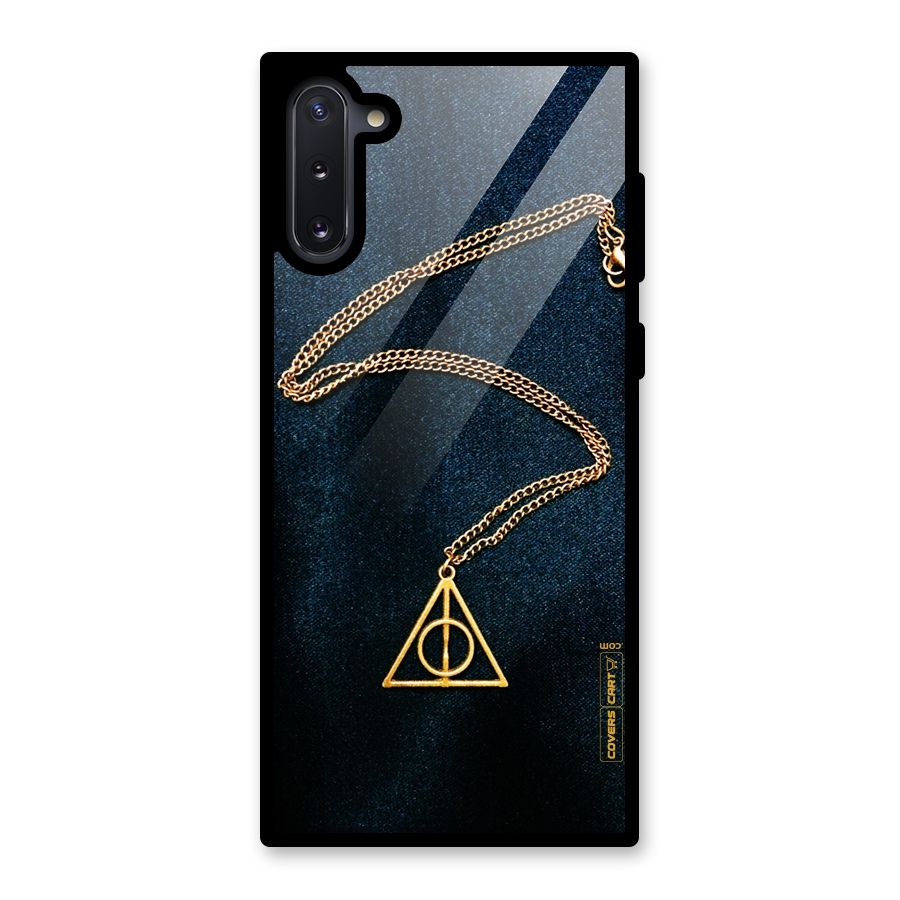 Golden Chain Glass Back Case for Galaxy Note 10