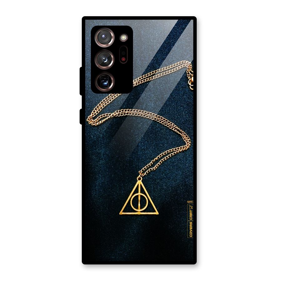 Golden Chain Glass Back Case for Galaxy Note 20 Ultra